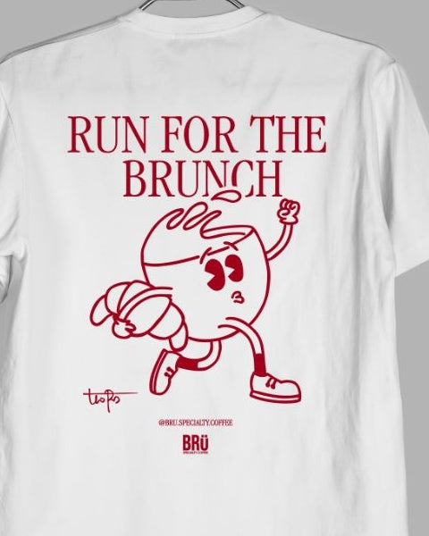 Run for the Brunch t-shirt by BRÜ Specialty Coffee