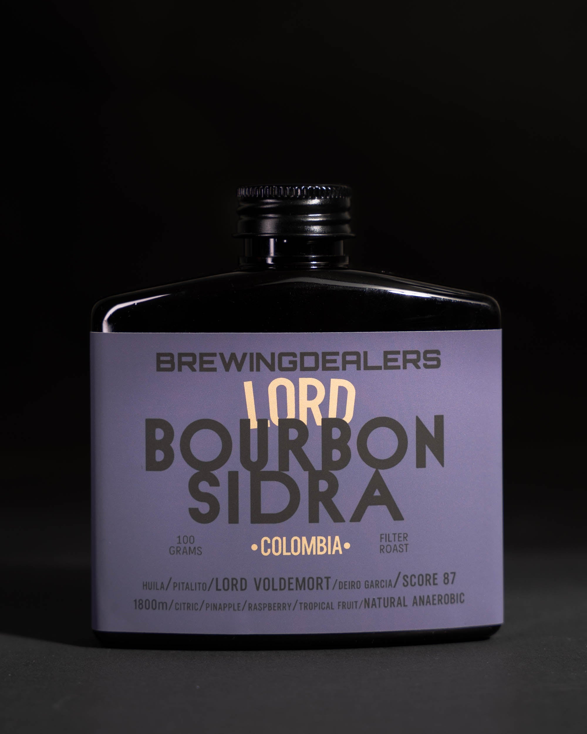 Lord specialty coffee by Brewing Dealers — Colombian Bourbon Sidra natural anaerobic with tropical fruit and citrus notes