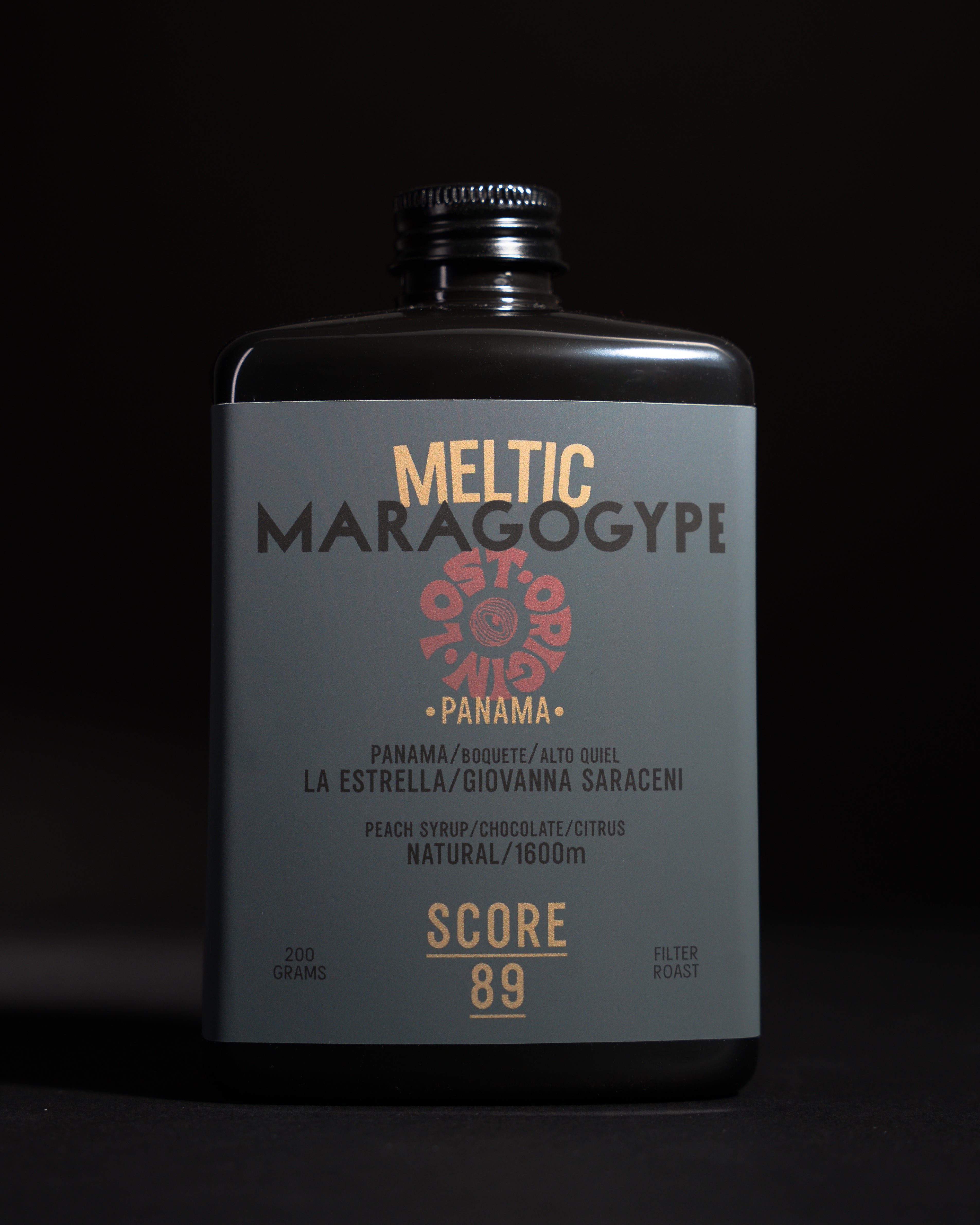 Meltic coffee 200g bag front — LOST ORIGIN Coffee Lab Maragogype